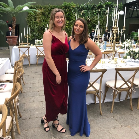 Navy Blue evening gown - Picture 3 of 3